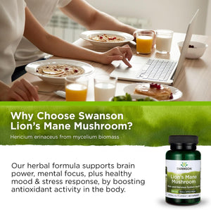 Lion'S Mane Mushroom Capsules - 500 Mg Each, 60 Capsules - Herbal Supplement Supporting Cognitive Function