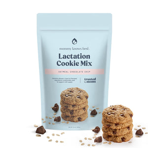 Lactation Cookies Mix - Oatmeal Breastfeeding Cookie Supplement Support for Breast Milk Supply Increase with Flax Seed and Brewers Yeast (Chocolate Chip) 15Oz