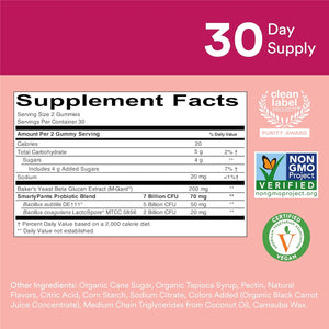 Smartypants Multivitamin for Men & Women: Multivitamin Gummies with Vitamin D3, C, Vitamin B12, B6, Vitamin A, K & Zinc, Omega 3 Fish Oil (EPA/DHA), Gluten Free, 180 Count (30 Day Supply)