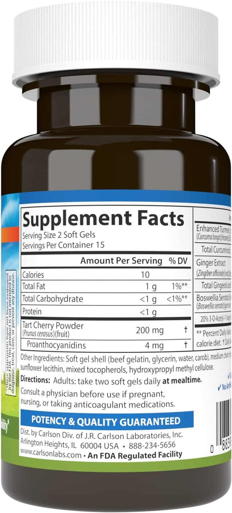 '- Enhanced Mobility, Botanical Joint Support, Boswellia, Tart Cherry, Curcumin, Ginger, 30 Softgels 
