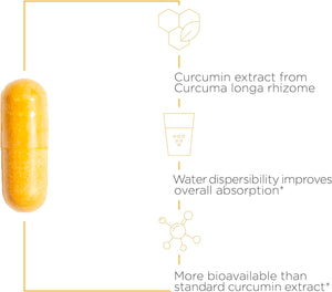 Theracurmin HP - High Absorption Turmeric & Curcumin Supplement - 27X More Bioavailable - Relief of Minor Discomfort Due to Occasional Overuse* - Vegan - 120 Capsules 
