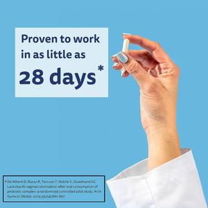 Happy V Dr. Formulated Vaginal Probiotics for Women, Clinically Proven Womens Probiotic for Vaginal Health & Ph Balance Complex, Natural BV Treatment & Yeast Infection Prebiotics, 60 Vegan Capsules