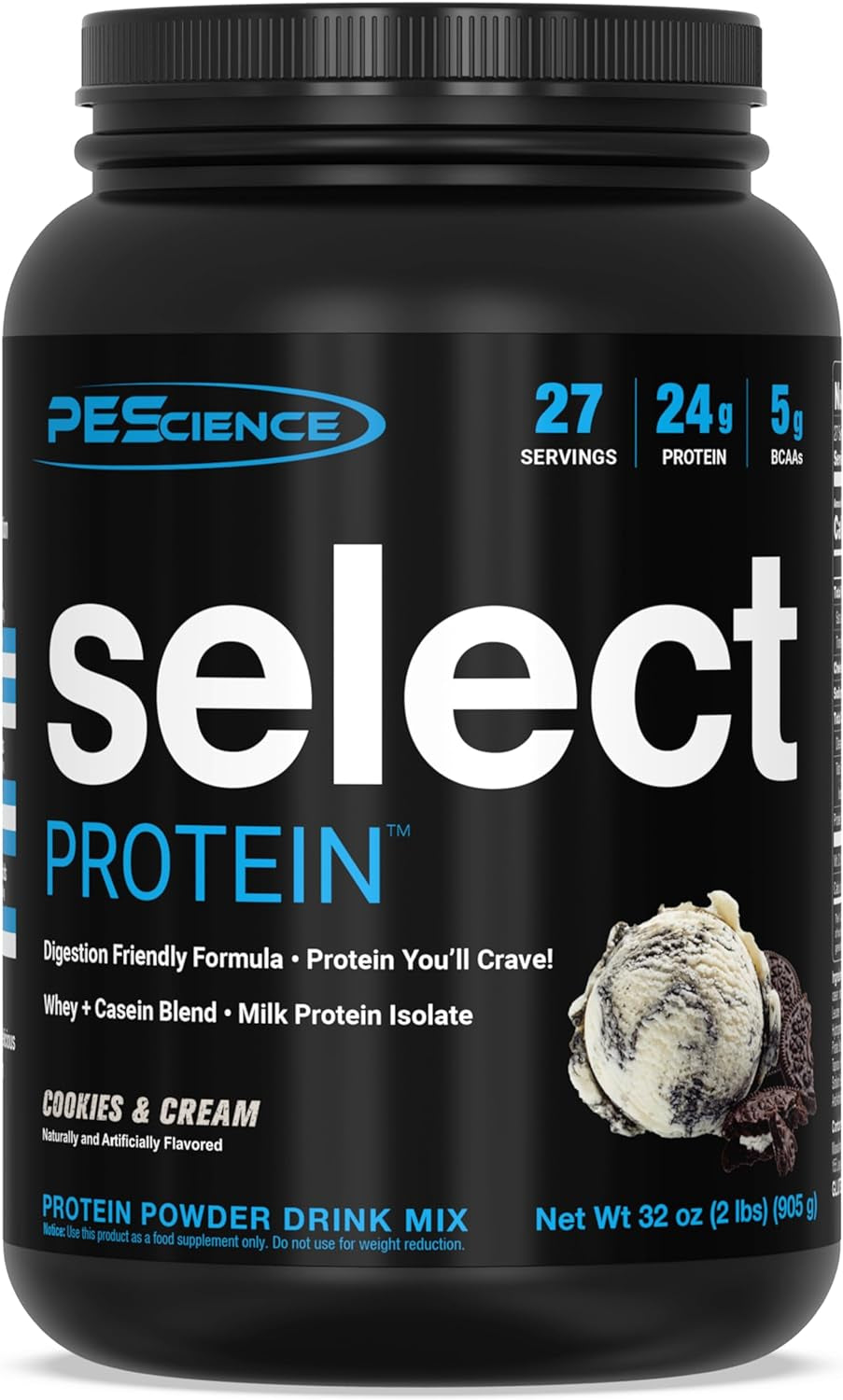 Pescience Select Protein, Cookies and Cream, 27 Serving, Premium Whey and Casein Blend 