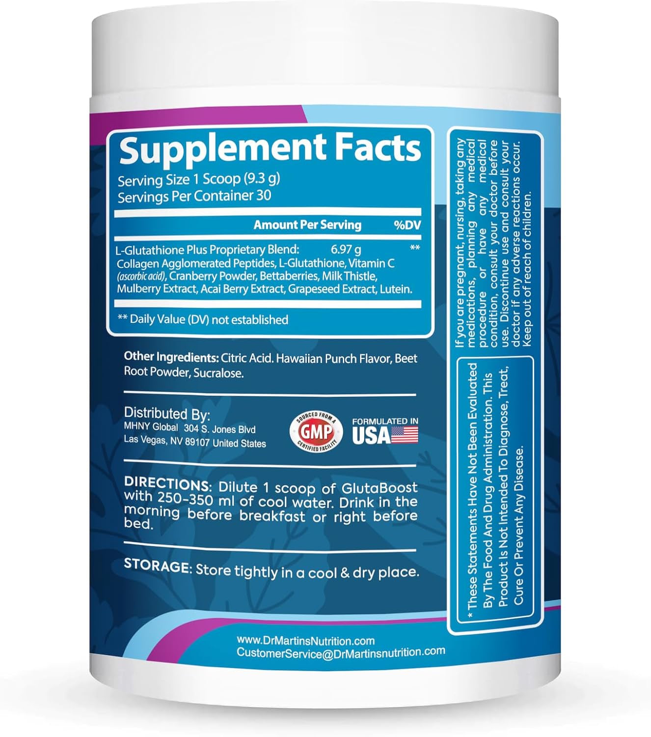 6970Mg Glutathione Powder for Skin Whitening Enhanced with Collagen & Vitamin C | Brightens Skin & Reduce Pigmentation | Anti-Aging Formula | Powerful Antioxidant | Supports Immune, Gut & Liver Health 