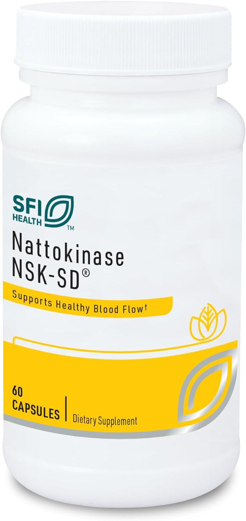 Klaire Labs Nattokinase NSK-SD - Proteolytic Enzyme for Cardiovascular Support, Dairy & Gluten-Free (60 Capsules)