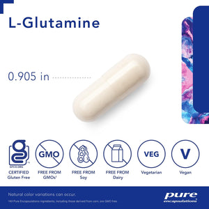 L-Glutamine 850 Mg | Supplement for Immune and Digestive Support, Gut Health and Lining Repair, Metabolism Boost, and Muscle Support* | 90 Capsules