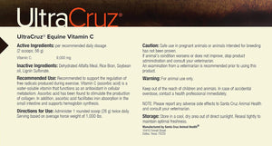 Ultracruz Equine Vitamin C (Ascorbic Acid) Supplement for Horses, 4 Lb, Pellet (32 Day Supply),Sc-516465
