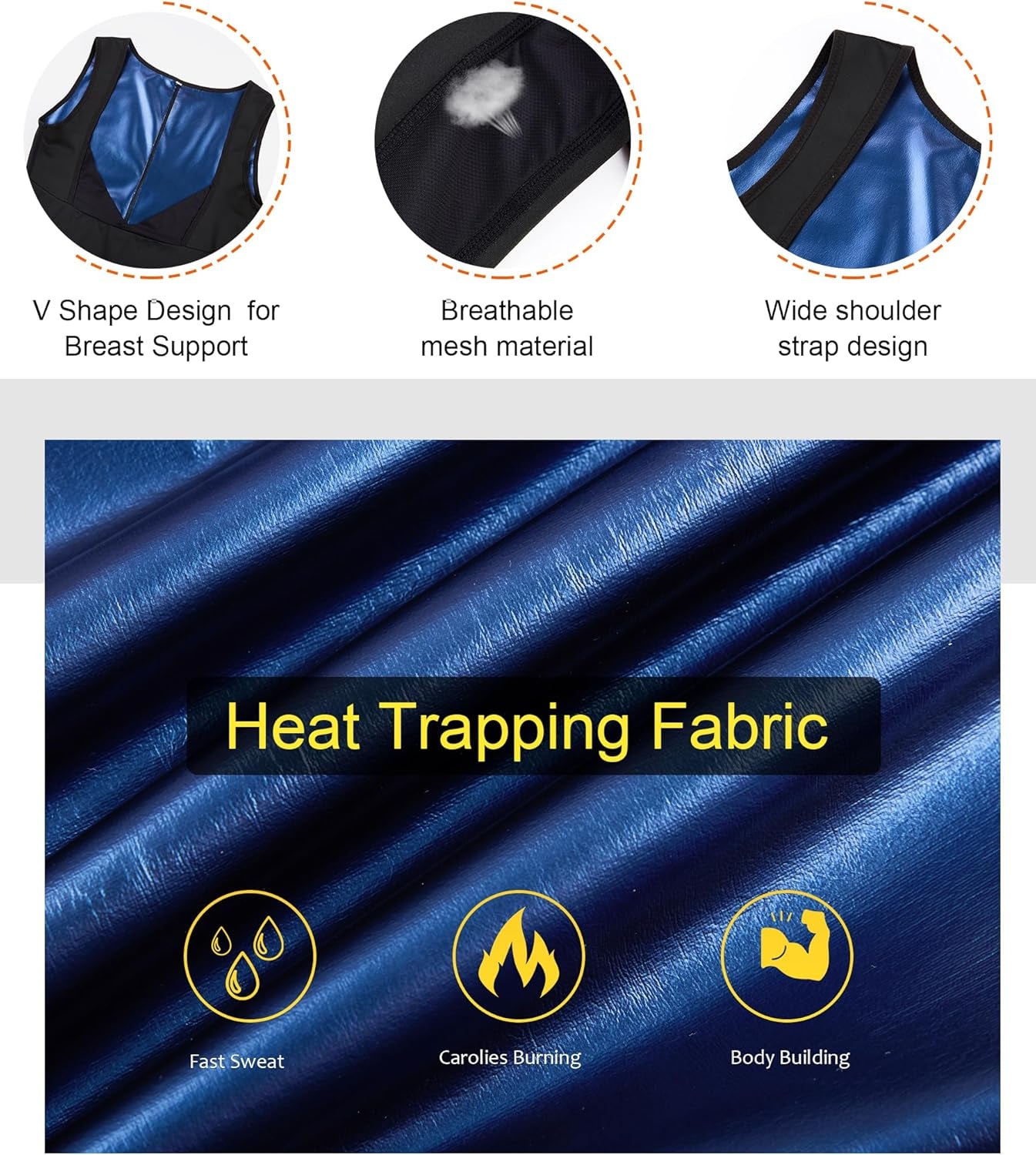 Sauna Suit for Women Full Body Sweat Jumpsuit for Working Out