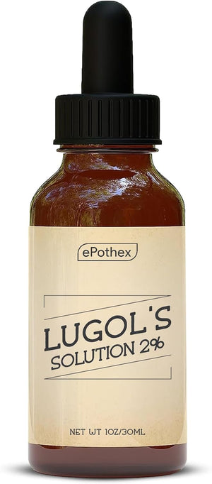 Lugol'S Solution 2% 1Oz Glass Dropper Bottle. Contains Potassium Iodide and Iodine, 30Ml