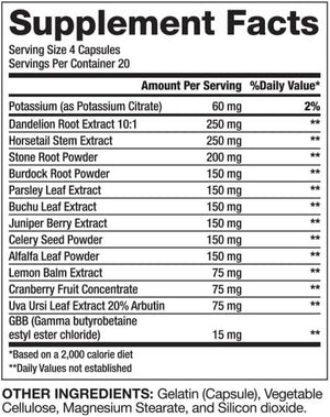 Gaspari Nutrition Proven Diuretic, Professional Bodybuilding Supplement, Sheds Water Fast, Gives the Dry Look, Natural Ingredients, No Cramping (80 Capsules)