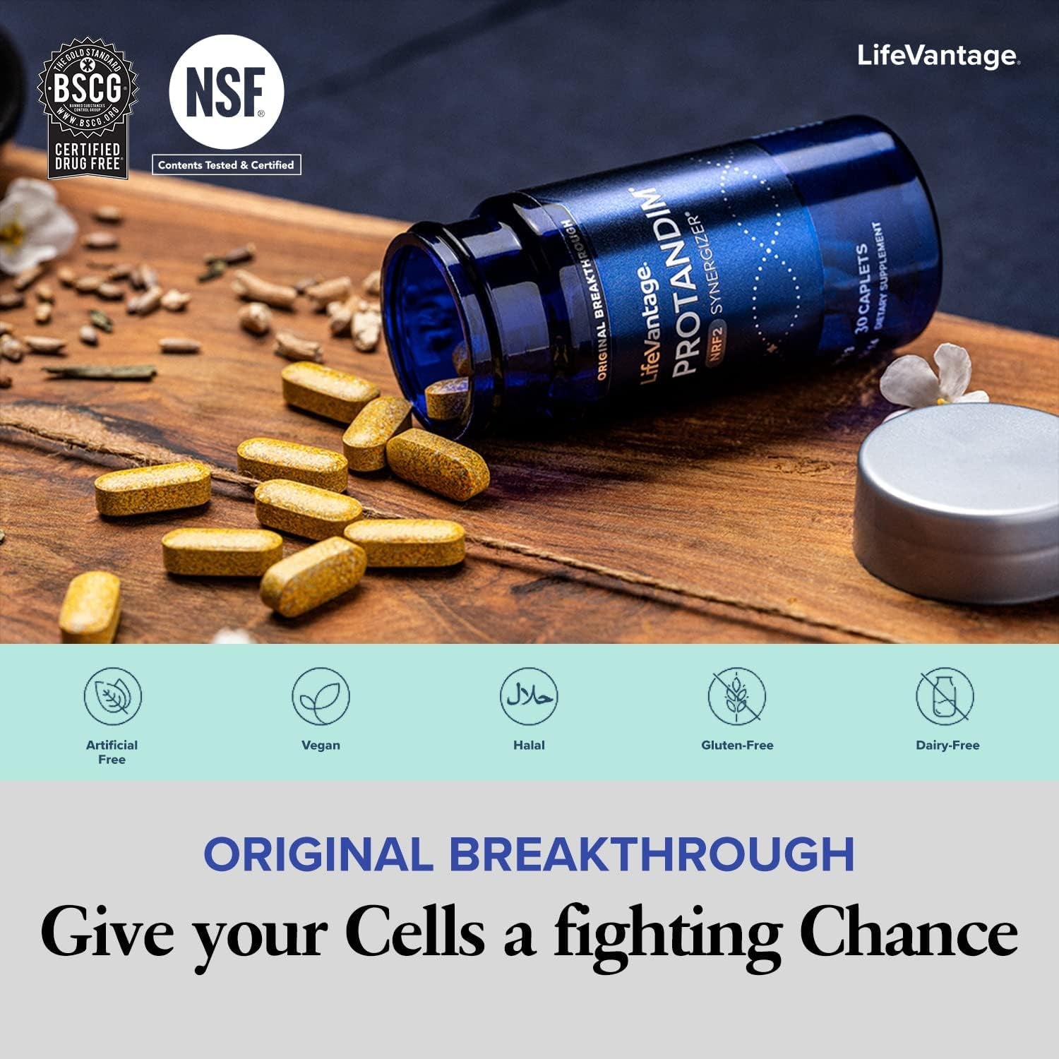 Protandim NRF2 Synergizer (3 Bottles) NRF2 Activator, Antioxidant Nutritional Supplements, NRF2 Activates Antioxidant to Fight Oxidative Stress, anti Aging Supplement, Blend of 5 Herbal Ingredients