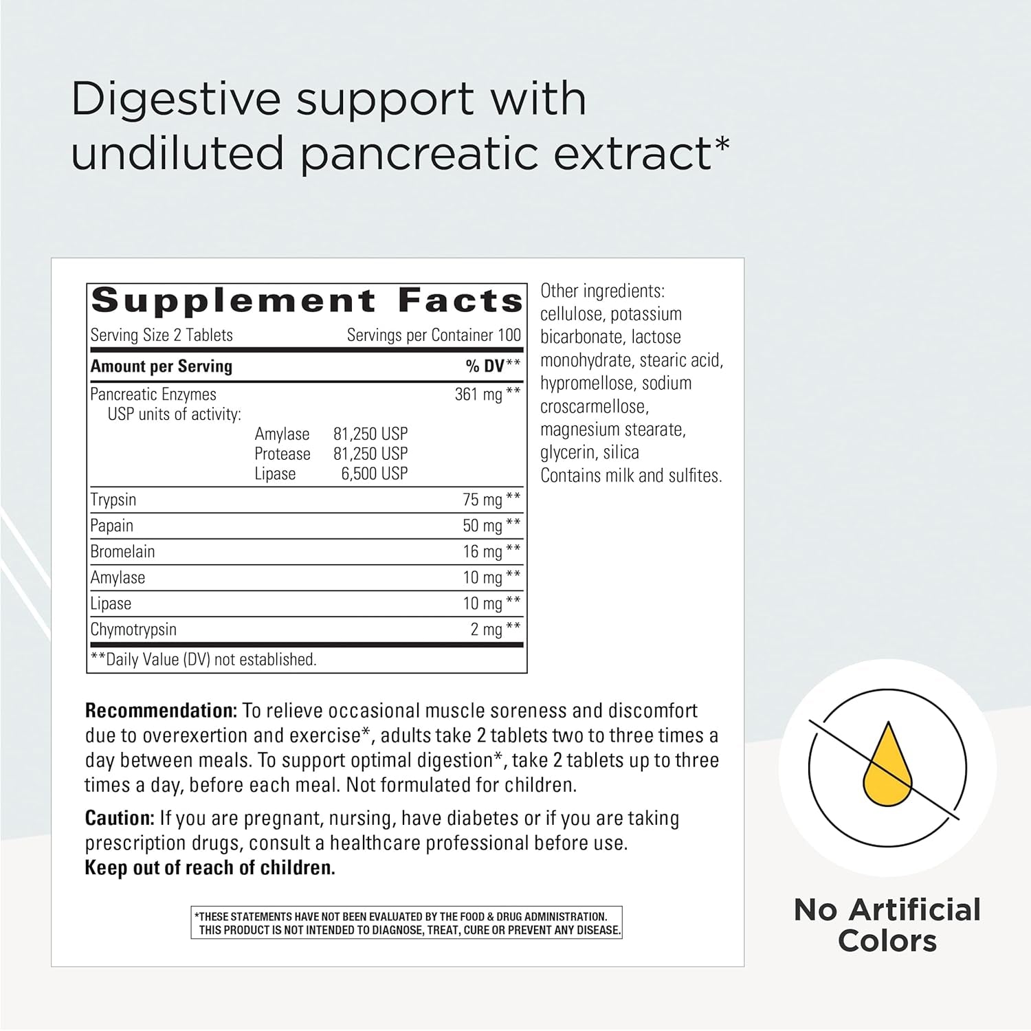 Bio-Zyme- Systemic Enzymes* - Full-Strength Pancreatic Enzyme Complex for Digestive Support* - 200 Tablets