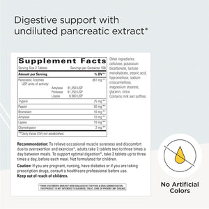 Bio-Zyme- Systemic Enzymes* - Full-Strength Pancreatic Enzyme Complex for Digestive Support* - 200 Tablets