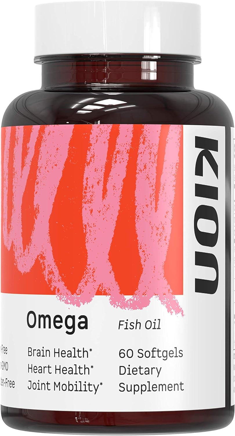 Kion Omega - Omega 3 Fatty Acid Supplements - DHA Supplements - Mini Fish Oil Softgels - Omega 3 DHA EPA Fish Oil Pills - Fish Oil 1,000 Mg - 30 