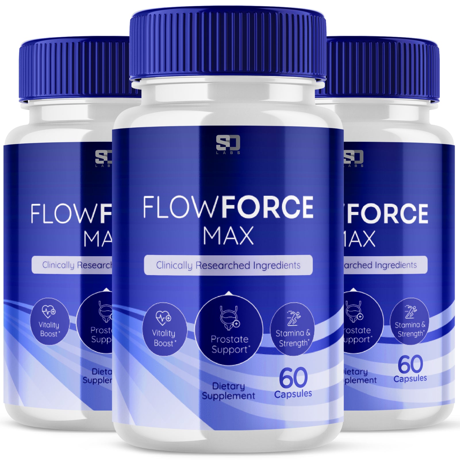 (3 Pack) Flowforce Max, Flow Force Max Male Vitality Supplement (180 Capsules) 