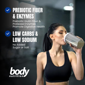 Body Nutrition Trutein High Protein Powder: 45% Whey, 45% Casein, 10% Egg White, Gluten-Free, Low Sodium, Grass Fed Whey Protein Powder, Gym Supplement & Breakfast Shake, Red Velvet Cake, 34G Sample