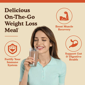 Meal Replacement Shakes, 21G Protein, Vegan Plant Based Protein Powder, Apple Cider Vinegar, ﻿Digestive Enzymes, All in One Shake for Women & Men (15 Servings, Vanilla Cream)