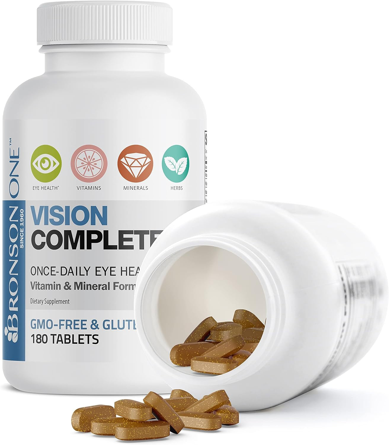 ONE Daily Vision Complete Eye Health Support Multivitamin Multimineral Supplement Formula, 180 Tablets 