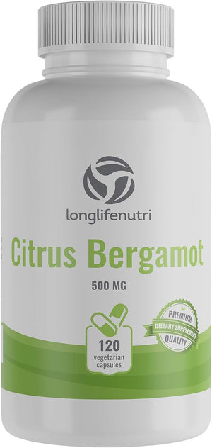 Citrus Bergamot Extract Capsules 500Mg 120 Count | Made in USA
