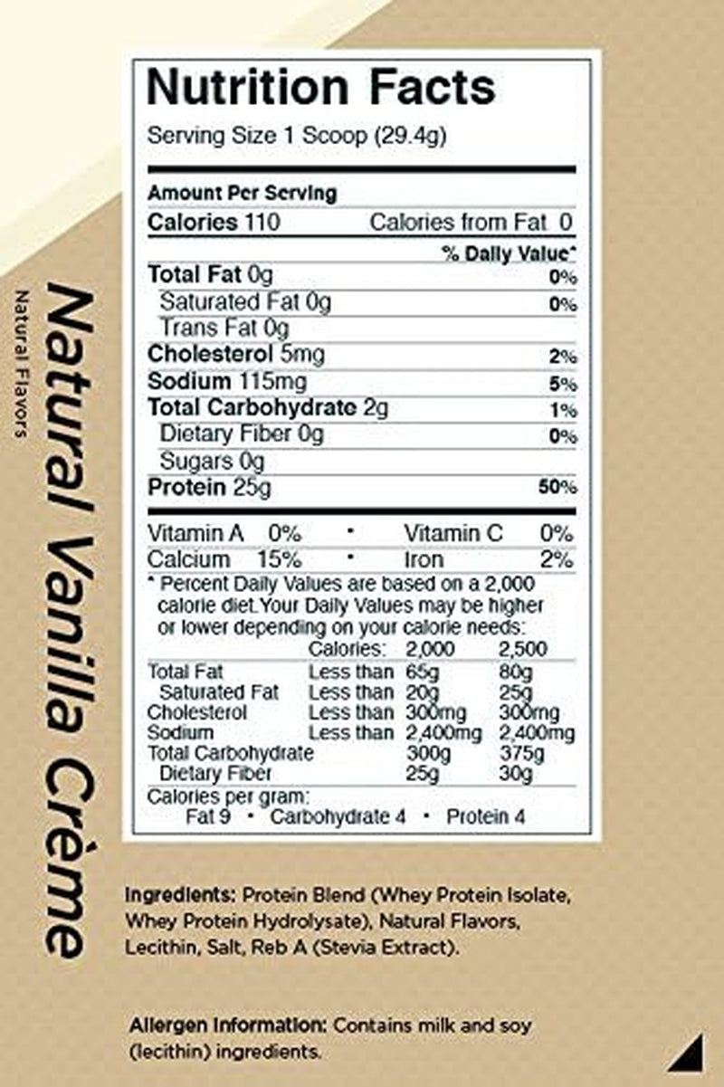 R1 Protein 38 Serv Vanilla Creme Naturally Flavored, 2.46 Pound