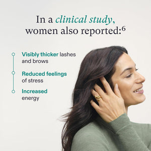 Nutrafol Women'S Vegan Hair Growth Supplements, Dermatologist Recommended, Plant-Based, Ages 18-44, Clinically Tested for Visibly Thicker, Stronger Hair - 2 Month Supply, 1 Bottle, 1 Pouch