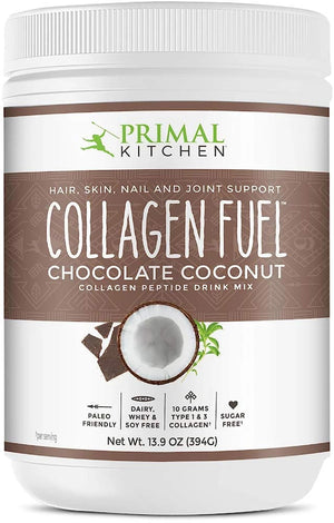 Primal Kitchen Collagen Peptide Drink Mix, Collagen Fuel, Chocolate Coconut, 13.9 Oz (394 G) 