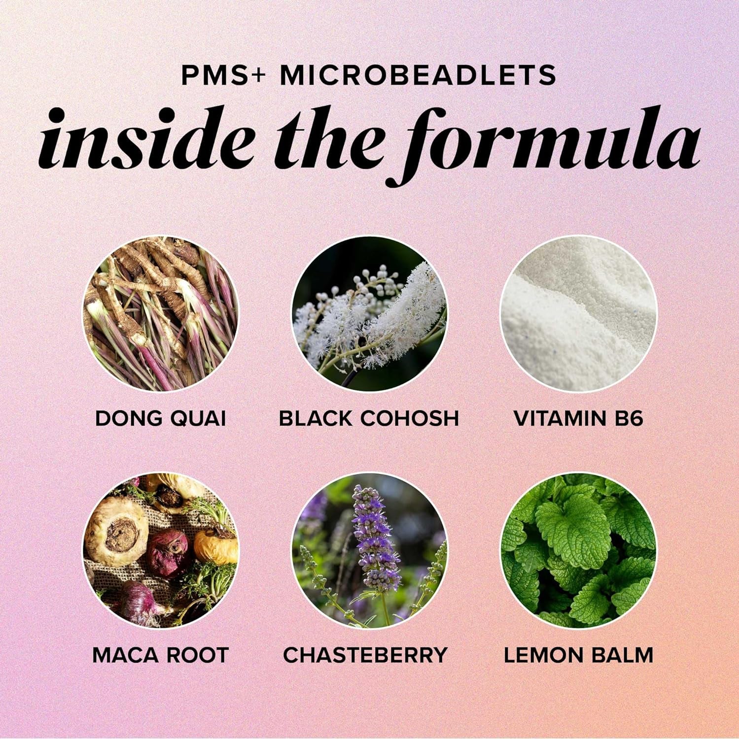 PMS Support Supplement for Women with PMS Relief | Hormone Balance & Period Relief, Chasteberry Supplements for Hormonal Acne | Microbeadlets with Dong Quai, Cranberry & Vitamin B6 | Non-Gmo 30Ct