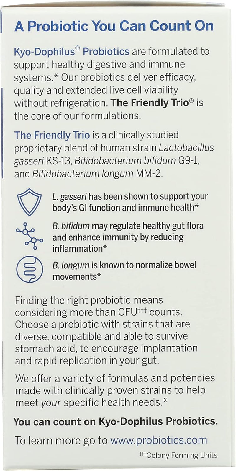 Kyolic Kyo-Dophilus Multi-9 Probiotic, for Strong Gut Health Balance and Support, 180 Count