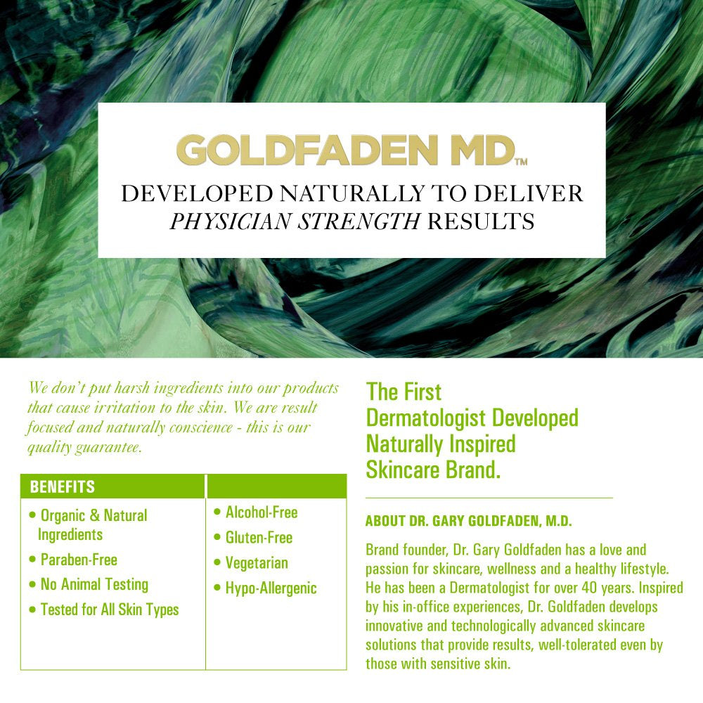 Goldfaden MD Needle-Less Line Smoothing Concentrate for Face & Neck | W/Seaweed Extract, Hyaluronic Acid, Hexapeptides, Organic Red Tea Extract 1 Ounce