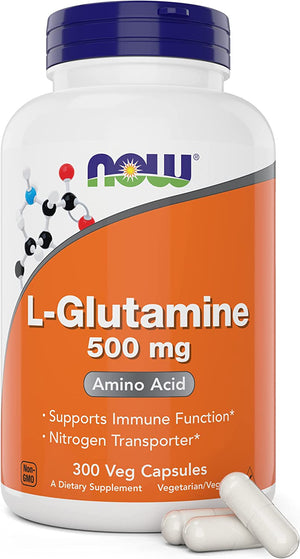 L-Glutamine 500Mg 300 Veg Capsules - Non-Gmo Supplement - Vegan Lglutamine Caps by My Store