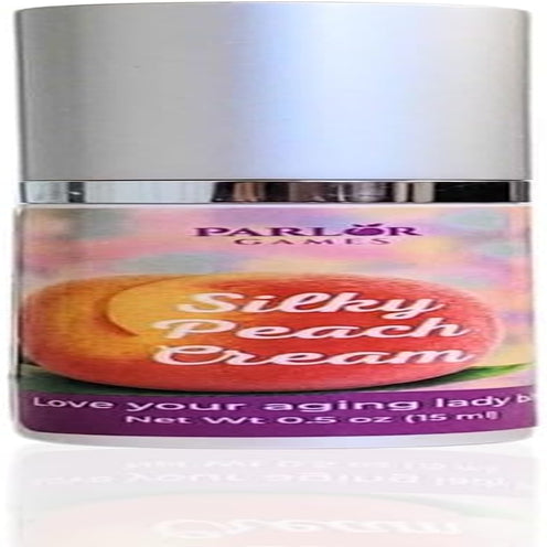 Silky Peach Estriol Cream – Bioidentical Estrogen Cream for Women – Menopause Relief for Vaginal Dryness & Vulva Itch 