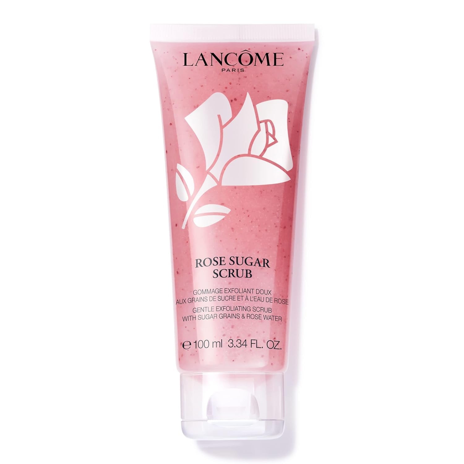 Lancôme Rose Exfoliating Face Scrub - Exfoliates & Plumps Skin - with Real Sugar Grains, Rose Water & Honey - 3.4 Fl Oz