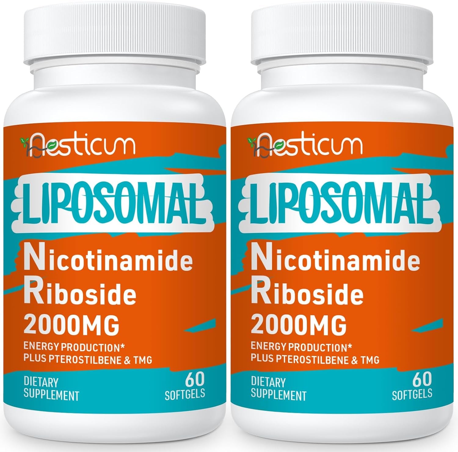 2000 MG Liposomal Nicotinamide Riboside Supplement, High Absorption, NAD+ Boosting Supplement with TMG and Pterostilbene, Superior to Niacinamide for 