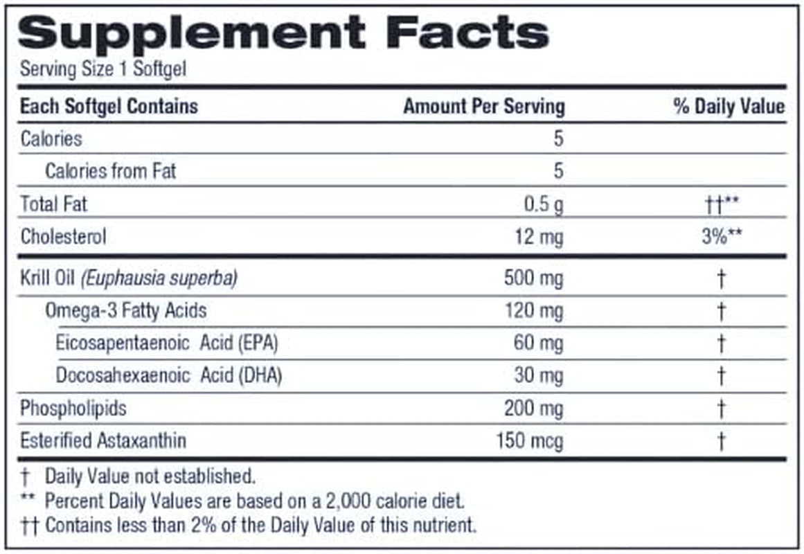 Kirk Land Signature Krill Oil_ 500Mg. 160Softgels.