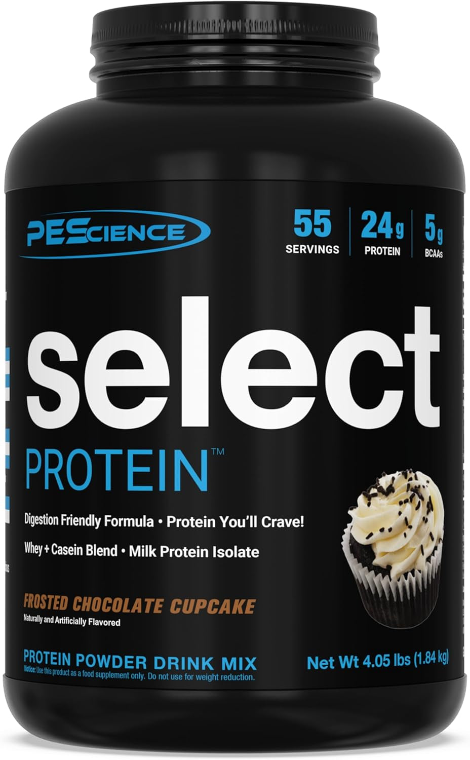 Pescience Select Low Carb Protein Powder, Chocolate Cupcake, 55 Serving, Keto Friendly and Gluten Free (Package May Vary) 