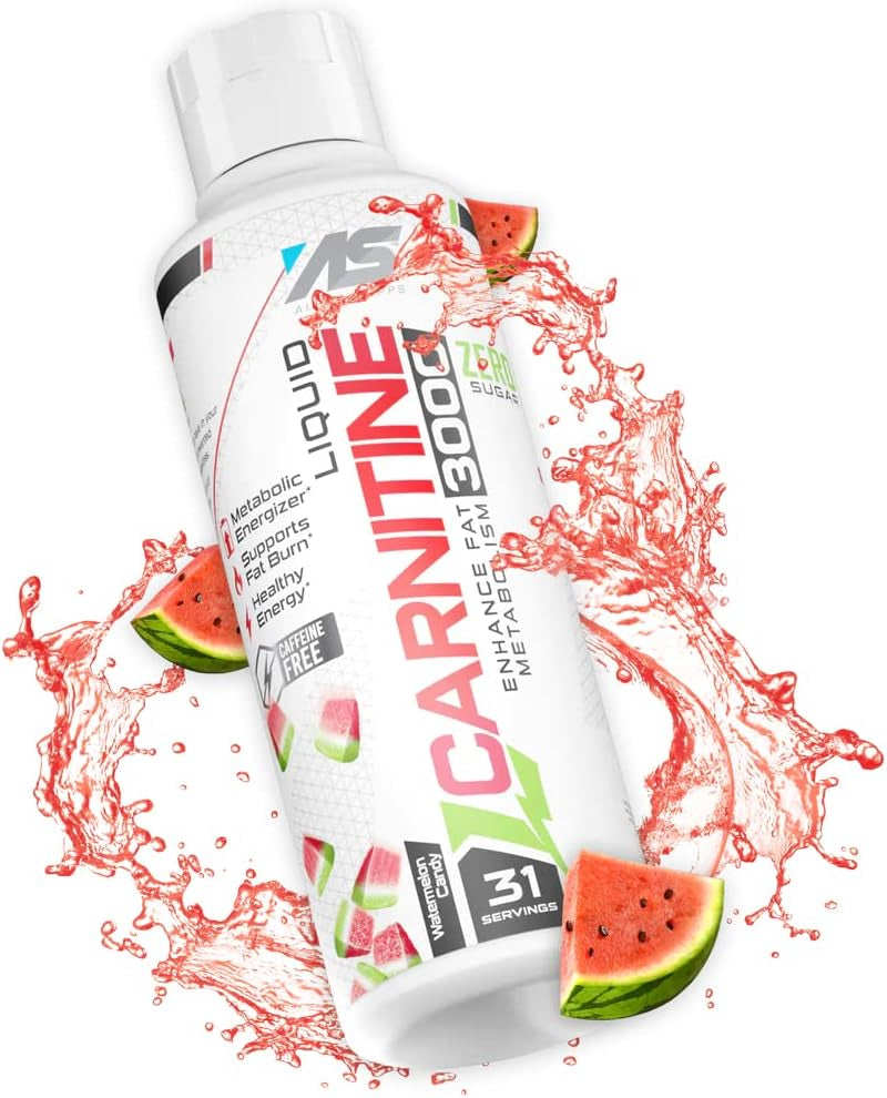 L-Carnitine 3000 Mg Liquid | Stimulant-Free Amino Acid | 31 Servings (Watermelon Candy)