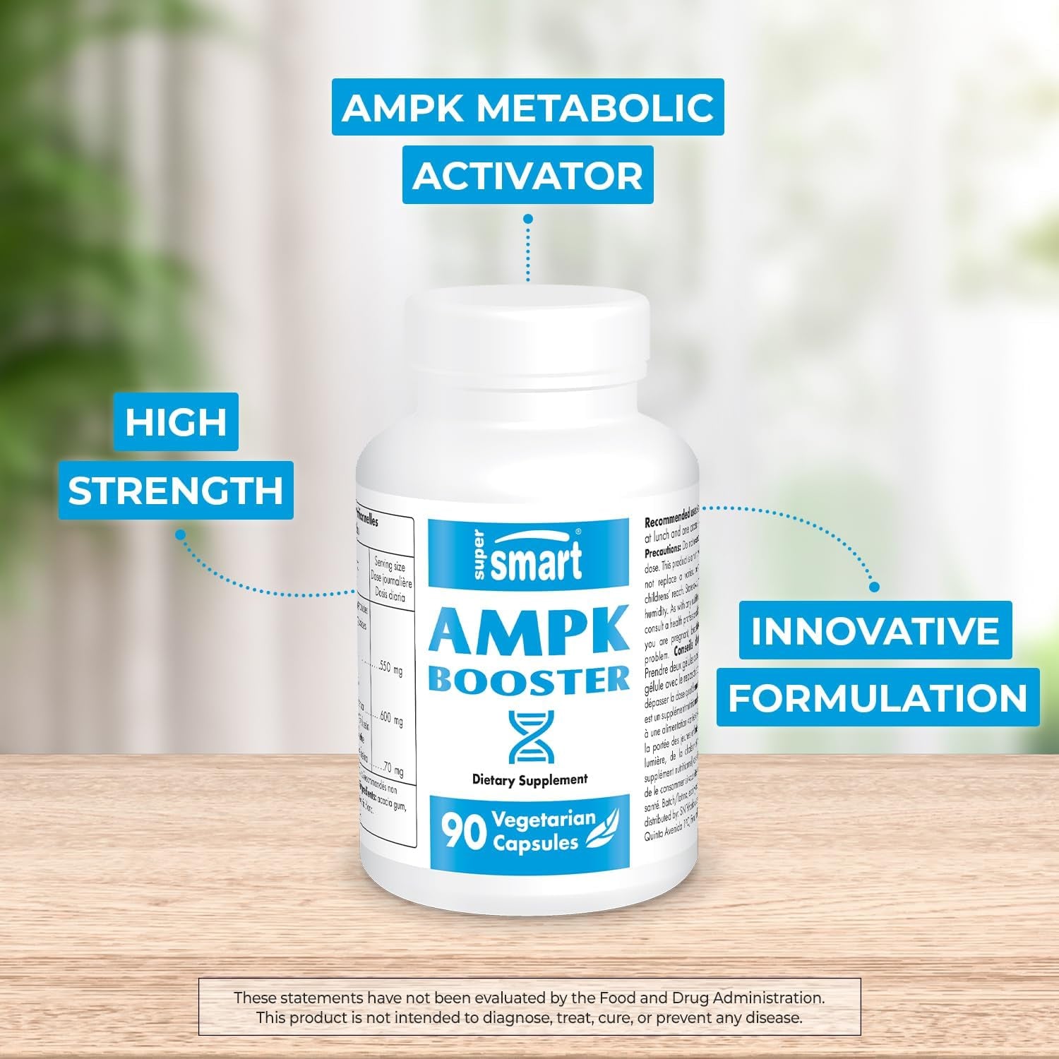 '- AMPK Booster - AMPK Metabolic Activator - with Berberine | Non-Gmo & Gluten Free - 90 Vegetarian Capsules