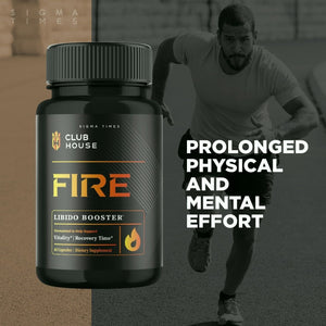 Clubhouse Fire Male Supplement for Advanced Stamina and Virility 60Ct