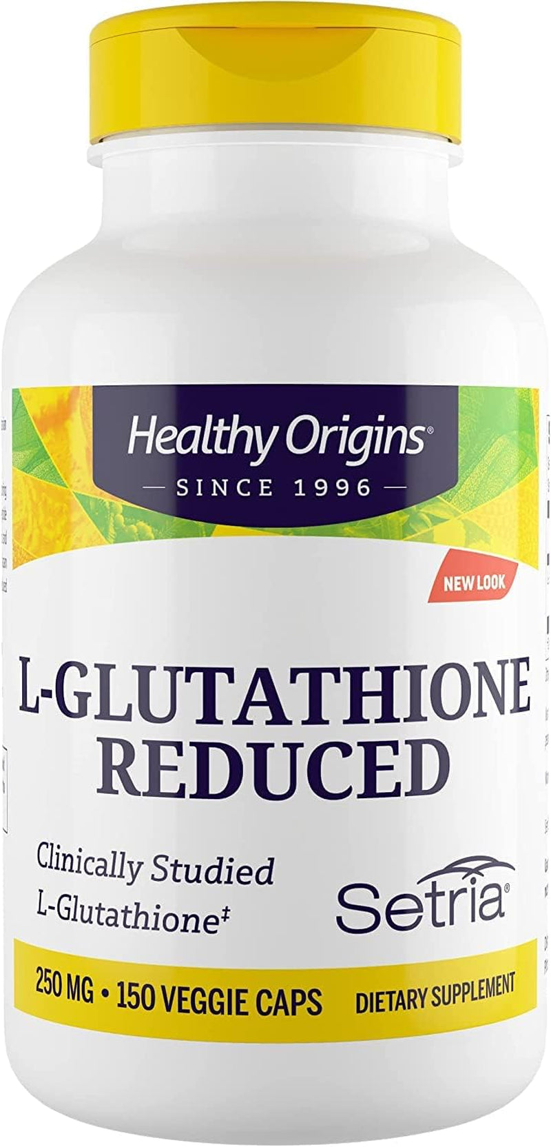 L-Glutathione (Setria) Reduced, 250 Mg - Immune Support Supplement - Collagen & Antioxidant Support - Gluten-Free Supplement - 150 Veggie Capsules