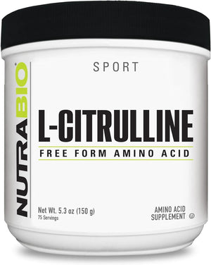L-Citrulline, Free Form Amino Acid, 5.3 Oz (150 G), Nutrabio