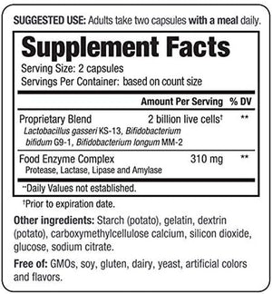 Kyo-Dophilus Probiotic plus Enzymes, 120 Capsules