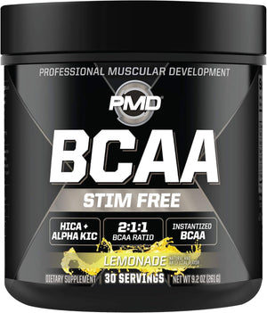 PMD Sports BCAA Stim-Free Amino Acids - Better Workout Performance, Enhanced Recovery, Daily Energy, Muscle Builder, and Muscle Sparing - BCAA Powder Drink Mix - Watermelon (30 Servings)
