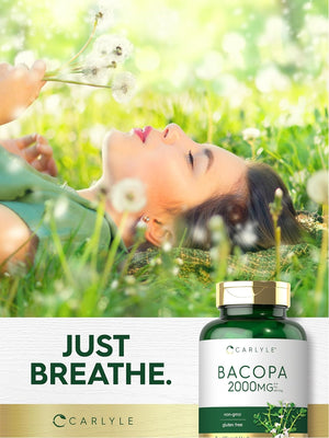 Carlyle Bacopa Monnieri Capsules | 180 Capsules | Gluten Free Supplement