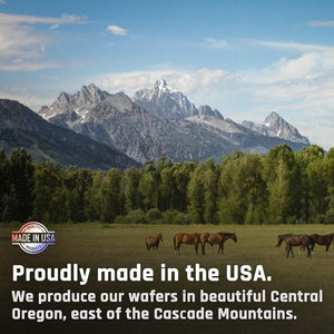 Majesty'S Omega Wafers - Superior Horse/Equine Skin, Coat, and Immune Support Supplement - Omega 3, 6, 9, and Biotin (Regular, 2 Pack(120 Count Total))