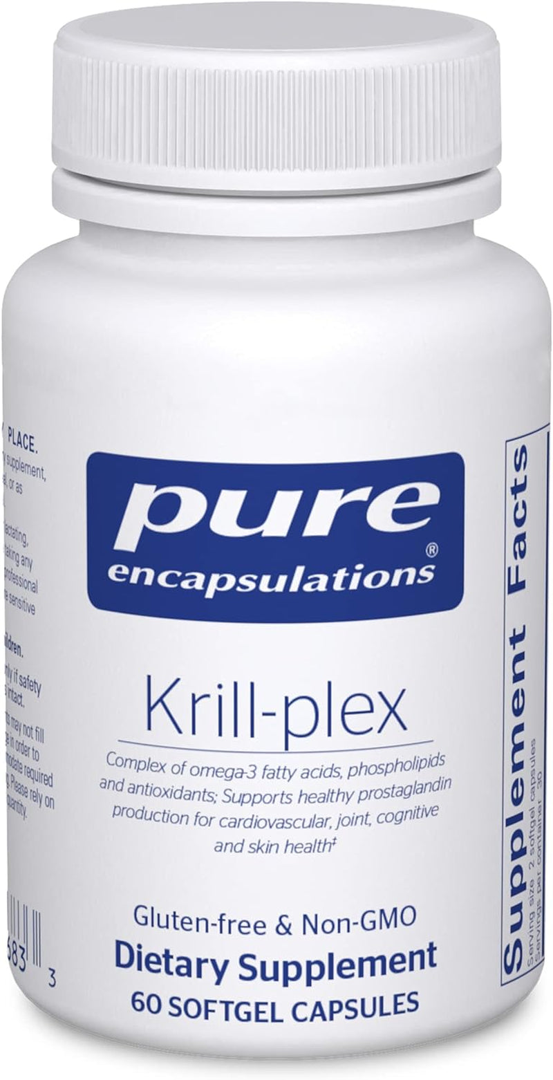Krill-Plex | Supports Menstrual Comfort, Heart Health, Joint Support, Cognitive Function and Skin Health | 60 Softgel Capsules 