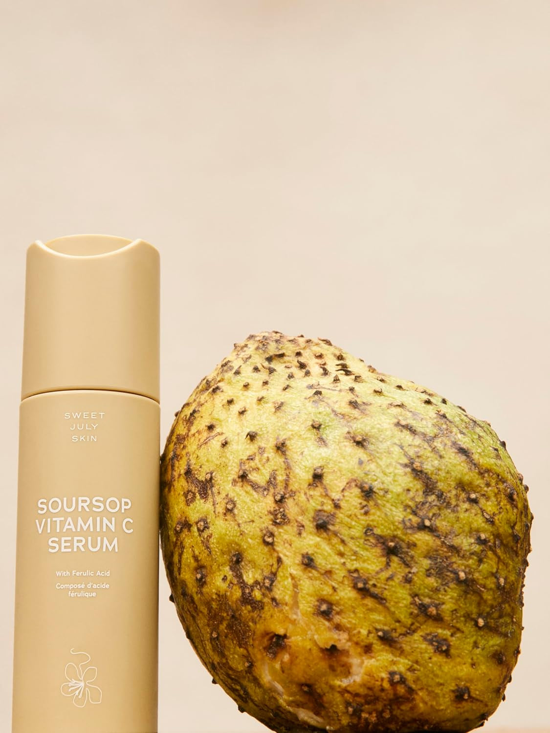 SWEET JULY SKIN Soursop Vitamin C Serum - Soursop, Ferulic Acid & Green Tea, Daily Face Serum for All Skin Types, Hydrating, Firming, Improves Dullness, Clean & Fragrance Free 1 Fl. Oz 