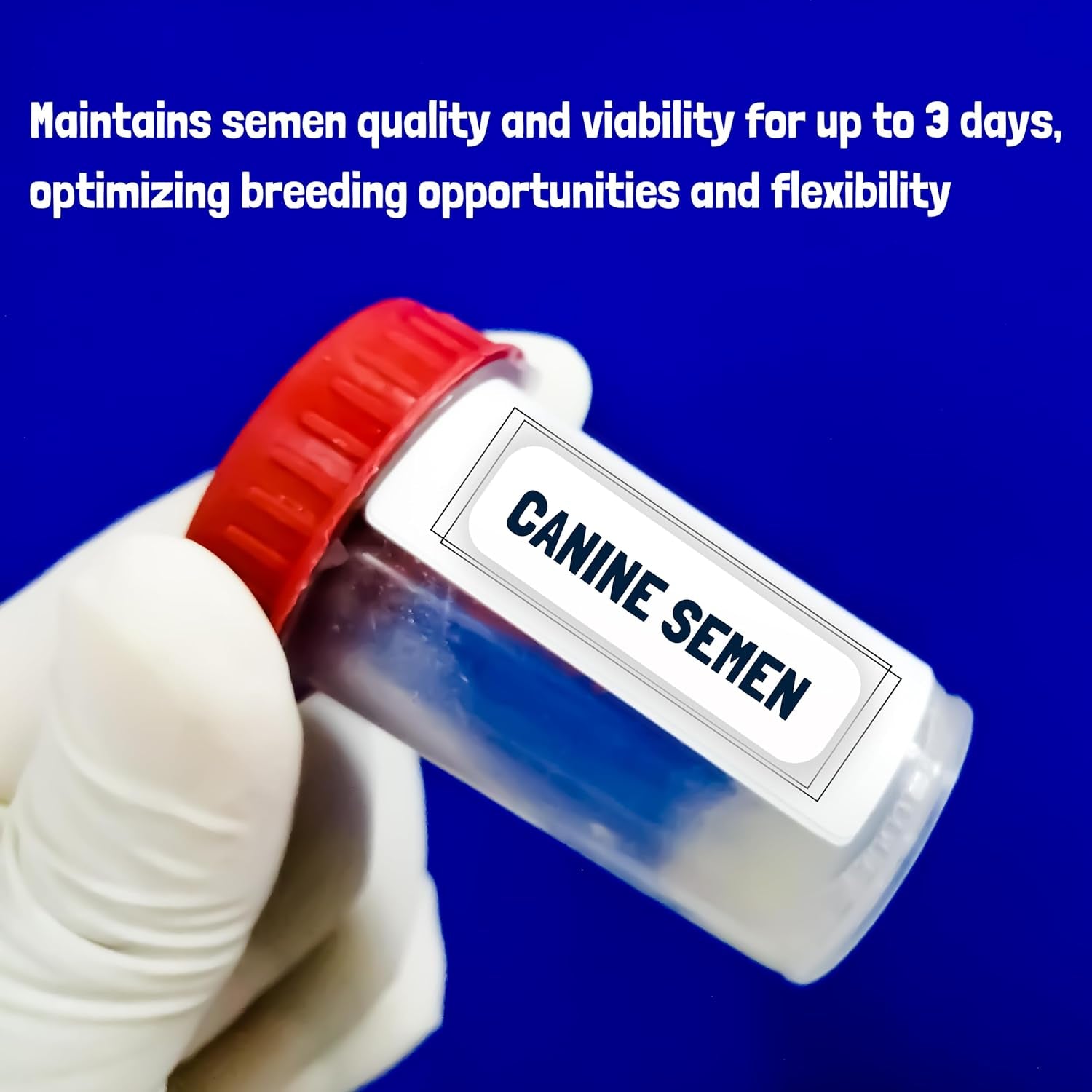 Dog Semen Enhancer for Canine Artificial Insemination - 20ML Ready-To-Use Formula, AI Breeding Essential, Enhance Dogs Fertility & Sperm Viability - All Breeds