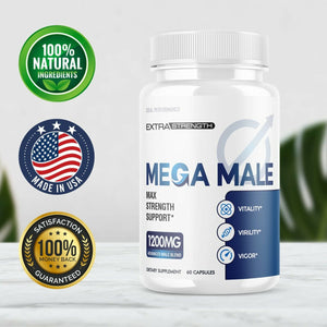 Mega Male Supplement Pills (5 Pack - 300 Capsules) 