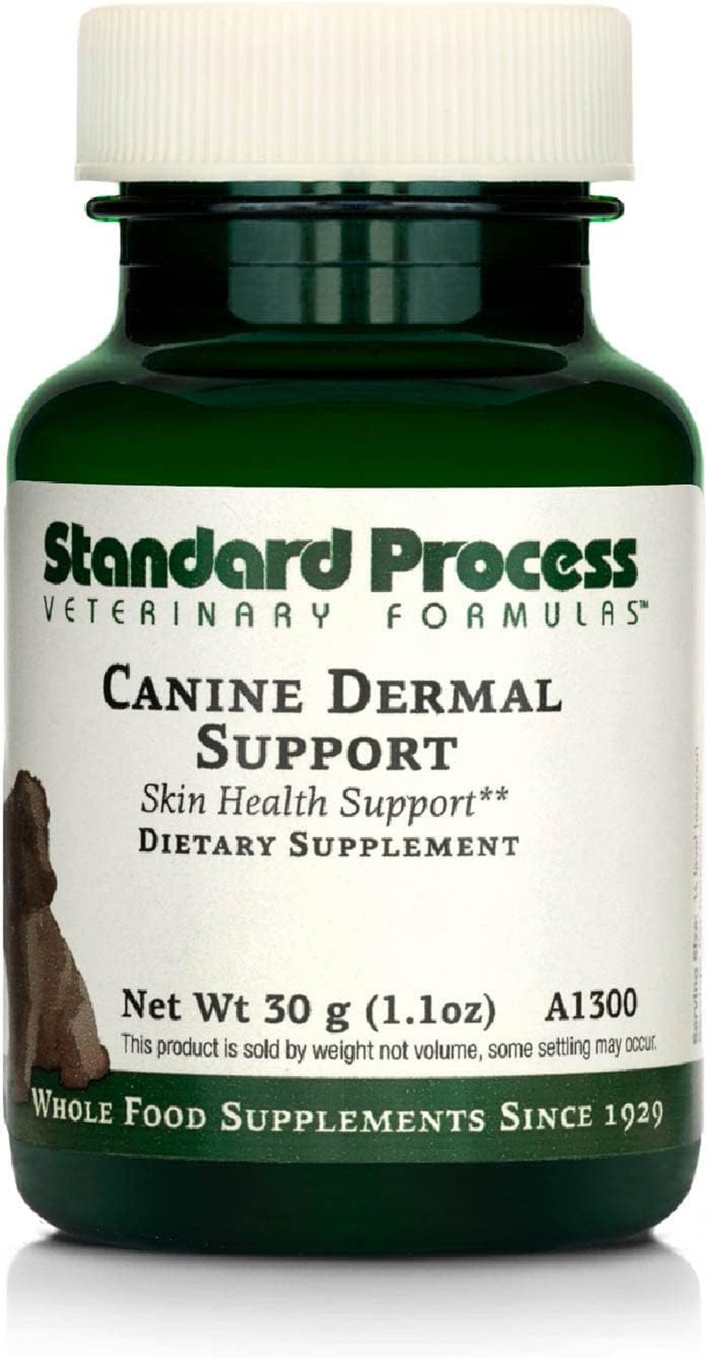 Standard Process Canine Dermal Support - Skin & Adrenal Gland Support Supplement - Comprehensive Skin Health Support Supplement for Dogs - Daily Immune & Liver Support Powder - 125 G