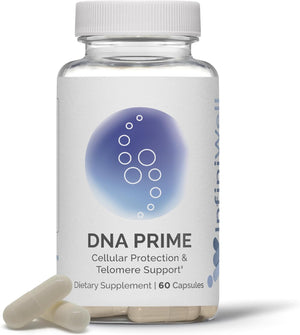 DNA Prime Cellular Protection & Telomere Support, 60 Capsules (30 Day Supply), Cell Function and Aging Support Dietary Supplement, NMN Alternative with AC-11 Cat'S Claw Extract